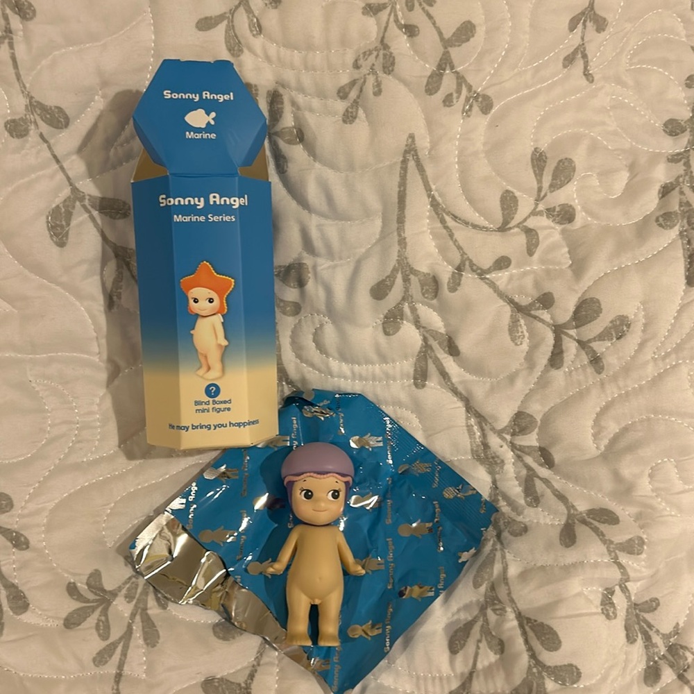 Sonny angel Marine Series Jellyfish- opened but new- has box and wrapper